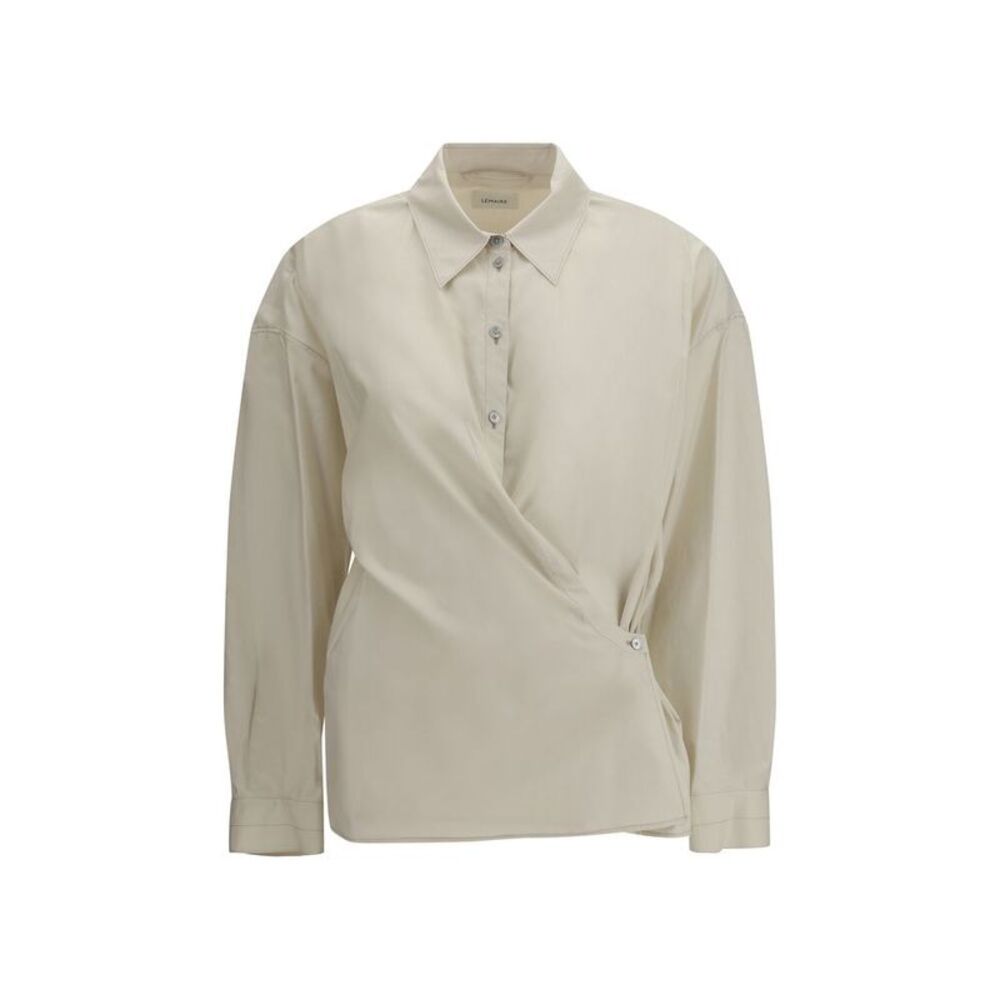 Lemaire Beige Cotton Dress Women's Shirt
